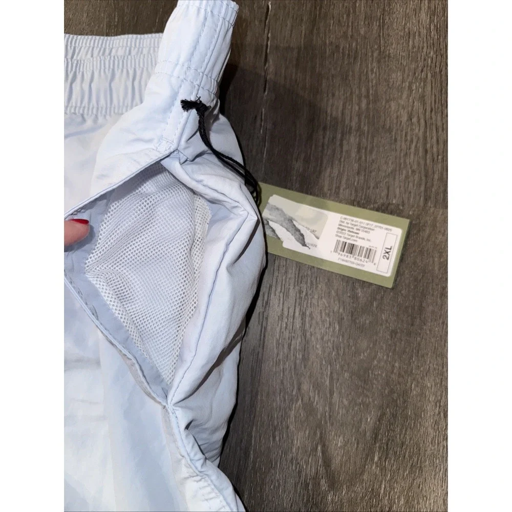 Men's 2XL Light Blue Swimsuit‎ Shorts - Pastel Summer Beach Trunks Size XXL, 7